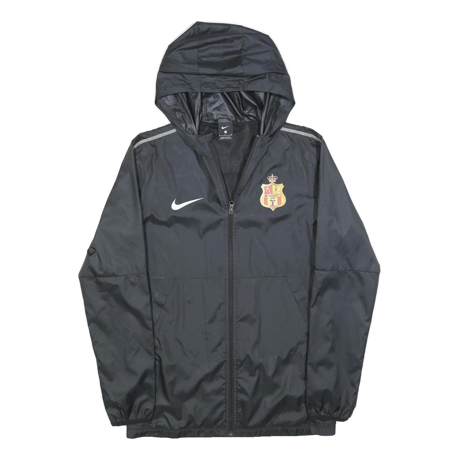 NIKE Mens Black & Gold Young Royal SC Zip Jacket S Polyester Sportswear