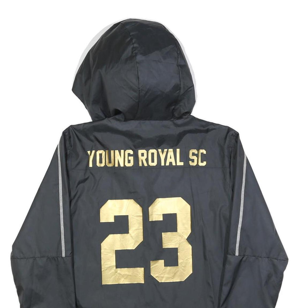 NIKE Mens Black & Gold Young Royal SC Zip Jacket S Polyester Sportswear