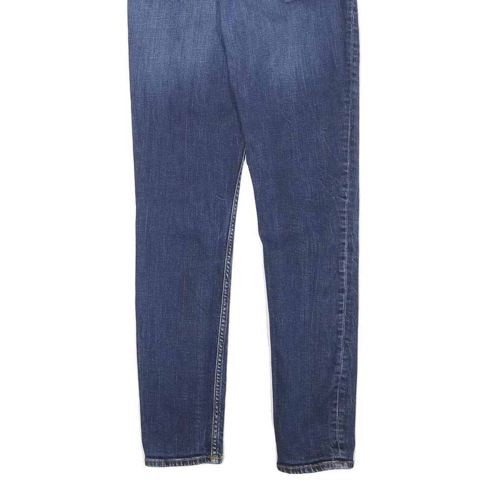 CALVIN KLEIN JEANS Womens Slim Blue Denim Raw Zip W24 L27 Stylish Comfort