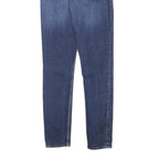 CALVIN KLEIN JEANS Womens Slim Blue Denim Raw Zip W24 L27 Stylish Comfort