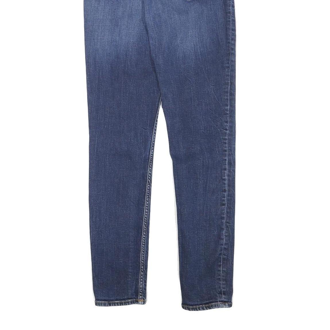 CALVIN KLEIN JEANS Womens Slim Blue Denim Raw Zip W24 L27 Stylish Comfort