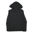 ADIDAS Womens Black Hoodie UK 8 Cotton Blend Pullover Sportswear Casual