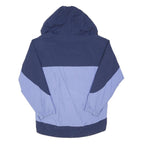 COLUMBIA Womens Blue & Navy Zip Hooded Classic Jacket M Polyester Blend Outdoor