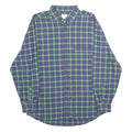 CAUCCI Mens Purple & Green Check Shirt M Long Sleeve Button Shirt Casual