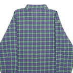 CAUCCI Mens Purple & Green Check Shirt M Long Sleeve Button Shirt Casual