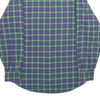 CAUCCI Mens Purple & Green Check Shirt M Long Sleeve Button Shirt Casual
