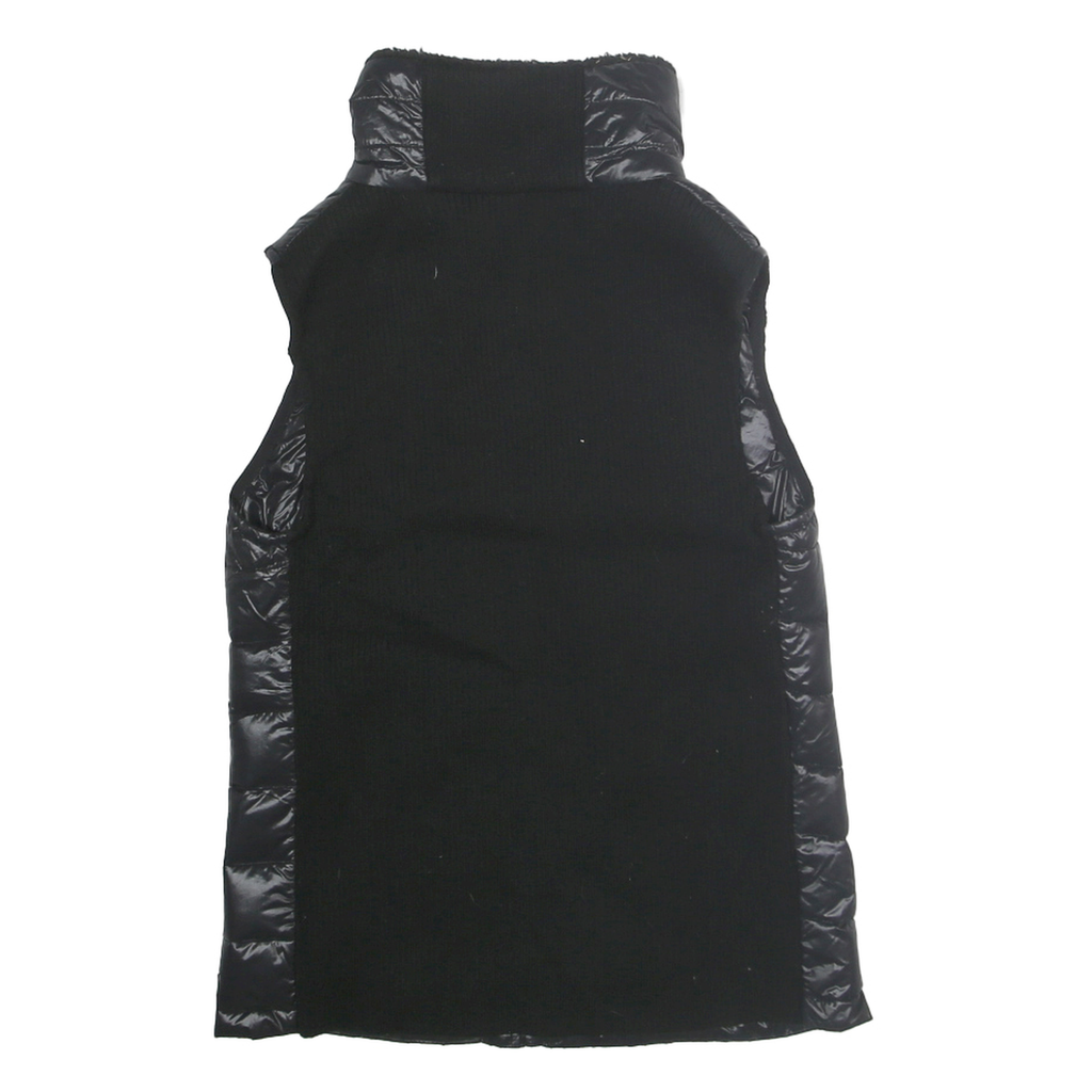 CALVIN KLEIN Womens Black Down Puffer Gilet M Zip Padded Sleeveless Outerwear