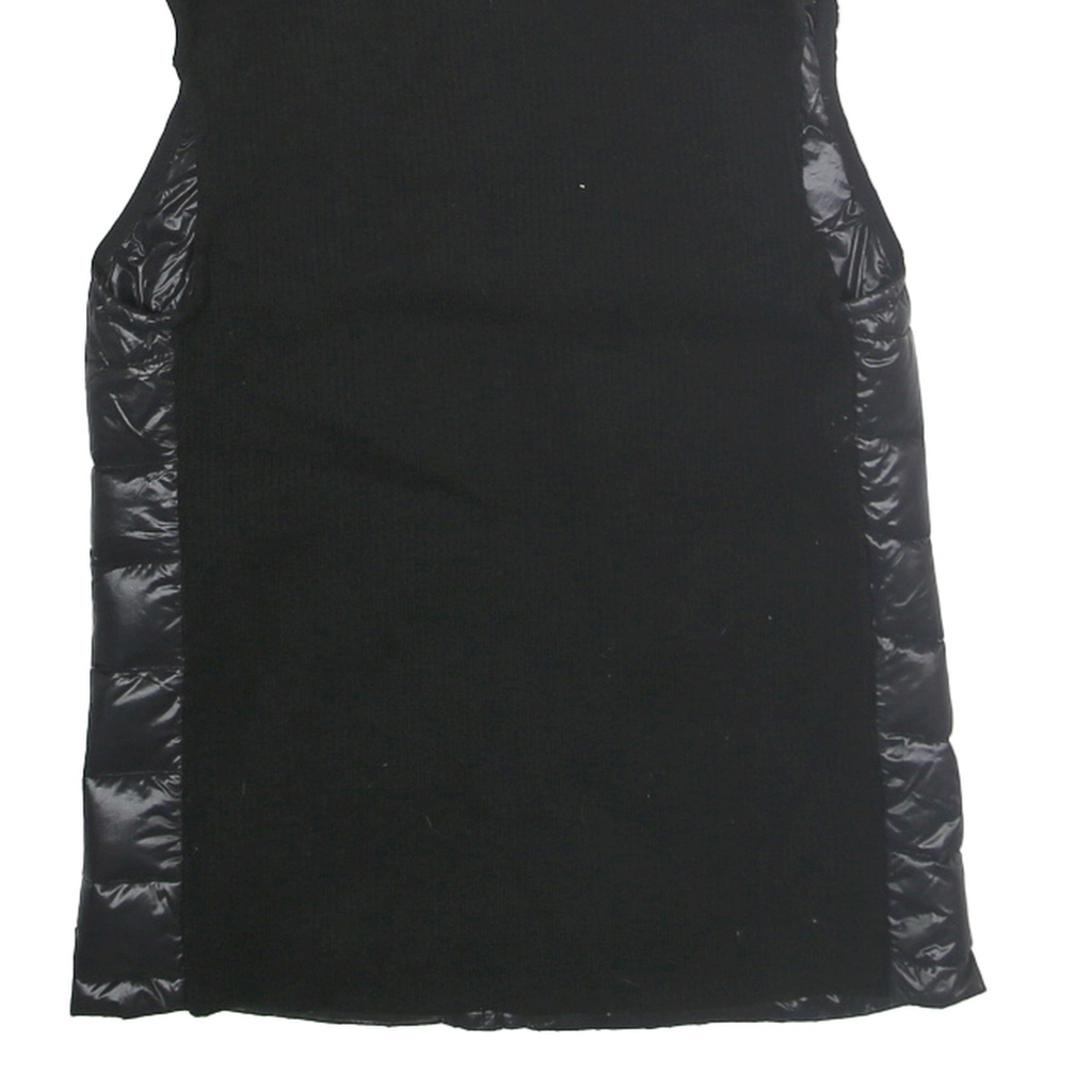 CALVIN KLEIN Womens Black Down Puffer Gilet M Zip Padded Sleeveless Outerwear