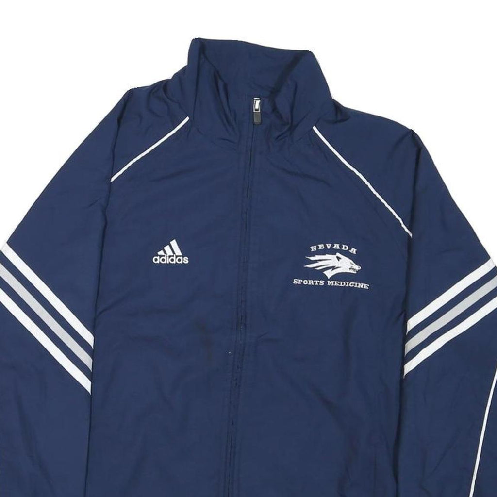 ADIDAS Mens Navy Blue Sports Medicine Zip Jacket XS Polyester Blend Track Top