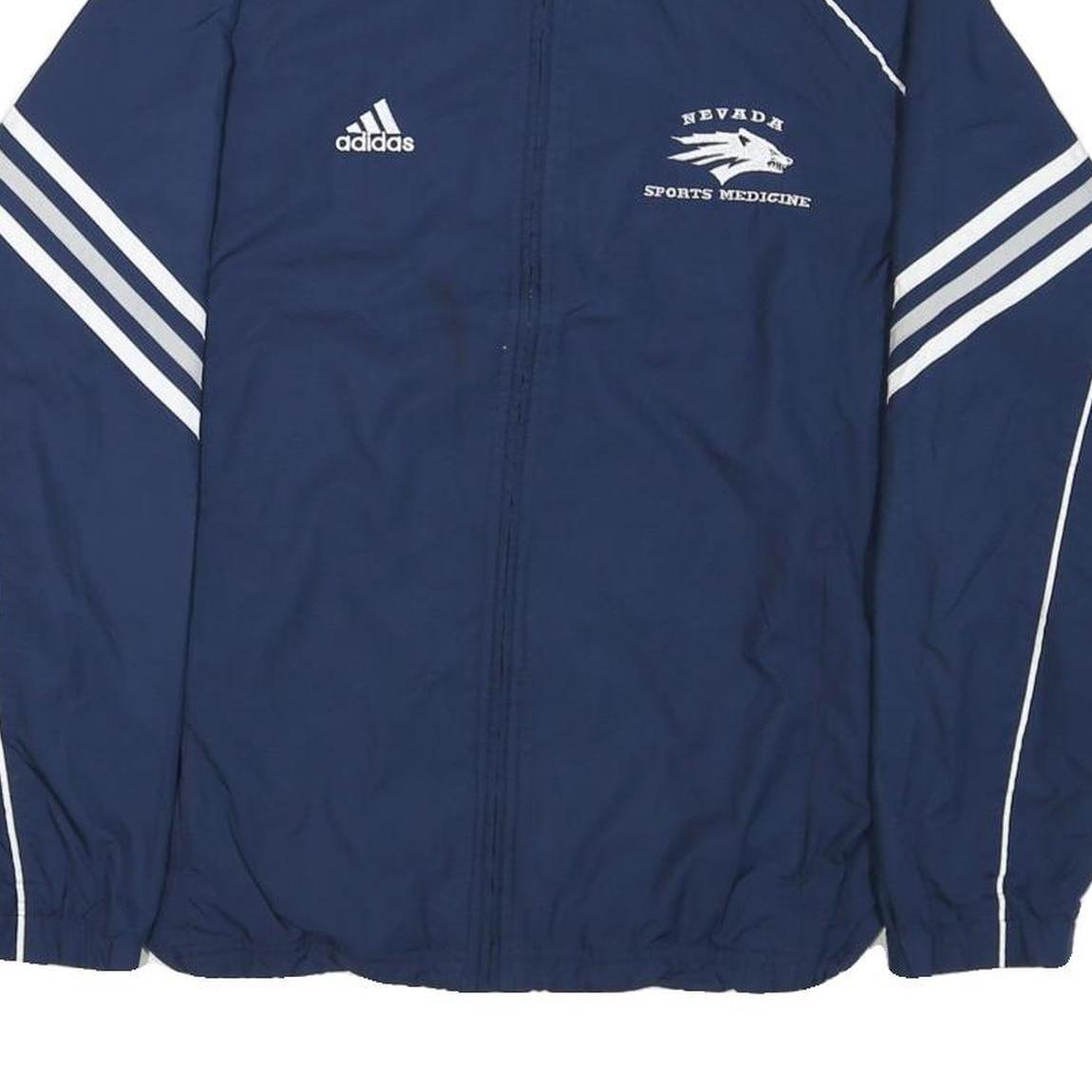 ADIDAS Mens Navy Blue Sports Medicine Zip Jacket XS Polyester Blend Track Top