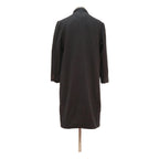 REWORK BILLI Mens Black Wool Blend Long Sleeve Button Jacket L Plain Classic
