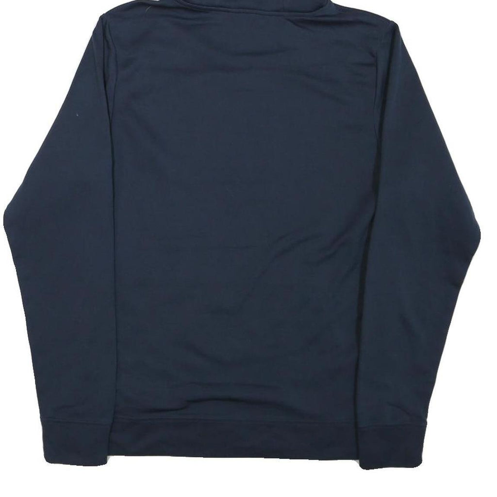 THE NORTH FACE Mens Navy Blue Hoodie S Pullover Logo Front Pocket Comfort Style