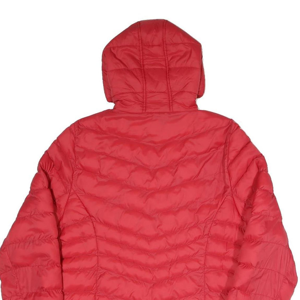 FILA Mens Red Jacket M Polyester Blend Puffer Hooded Zip Casual Outerwear