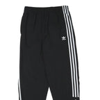 ADIDAS Womens Joggers Black & White Regular Tapered UK 10 W25 L27 Casual Sports