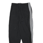 ADIDAS Womens Joggers Black & White Regular Tapered UK 10 W25 L27 Casual Sports
