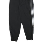 ADIDAS Womens Joggers Black & White Regular Tapered UK 10 W25 L27 Casual Sports