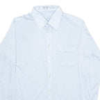 LIBERO Mens Plain Shirt Blue Long Sleeve S