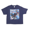 DELTA Mens Blue Giants Tiki Barber 2XL Short Sleeve Crew Neck Cotton Blend