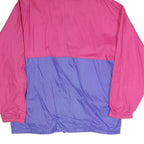 AQUA GUARD Womens Pink & Purple Zip Jacket S Woven Colourblock Hooded Casual