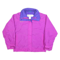 COLUMBIA Mens Purple & Pink Outdoor Jacket M Polyester Plain Zip Casual