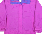 COLUMBIA Mens Purple & Pink Outdoor Jacket M Polyester Plain Zip Casual