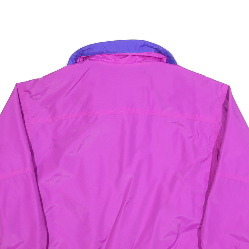 COLUMBIA Mens Purple & Pink Outdoor Jacket M Polyester Plain Zip Casual