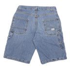 LEVI'S Mens Denim Blue Casual Shorts L W34 Cotton Blend Button Closure