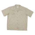 DICKIES Mens Beige Cotton Blend Work Shirt XL Button Pocket Casual Classic