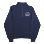 RUSSELL ATHLETIC Mens Navy Blue Cotton Zip Up Basketball Jacket S Plain Casual