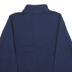 RUSSELL ATHLETIC Mens Navy Blue Cotton Zip Up Basketball Jacket S Plain Casual