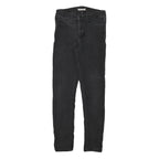 LEVI'S Womens Jeans Black Slim Skinny Denim Medium W26 L28 Zip Cotton Blend