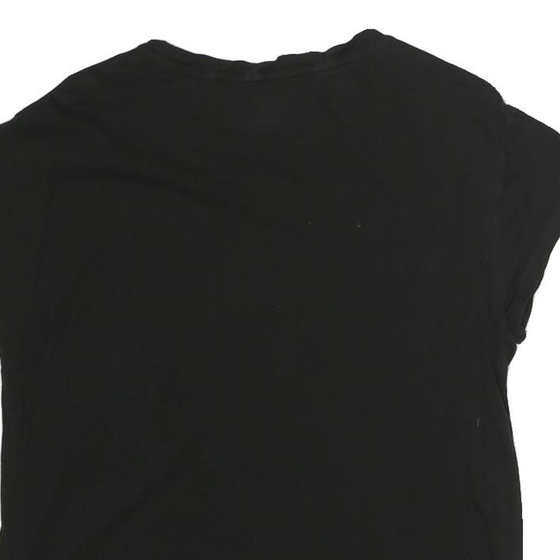 PUMA Womens Black S Graphic T-Shirt Short Sleeve Crew Neck Cotton Logo