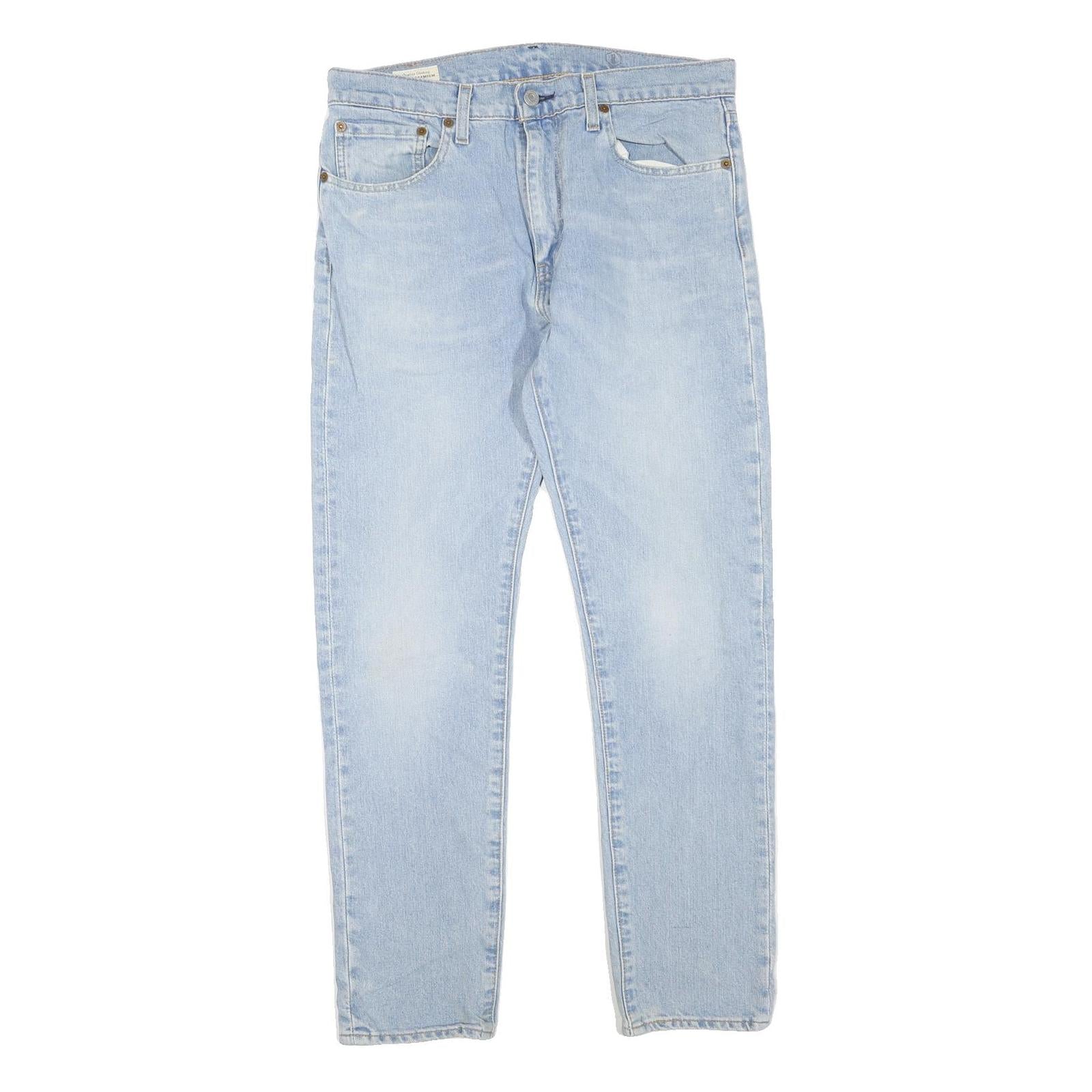 LEVI'S 512 Tapered Mens Jeans Blue Regular Cotton Blend Denim Light W31 L30