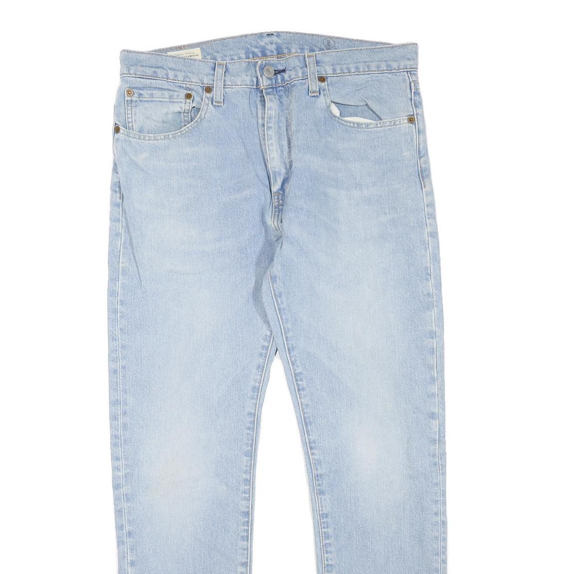 LEVI'S 512 Tapered Mens Jeans Blue Regular Cotton Blend Denim Light W31 L30