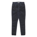 LEVI'S Womens Slim Navy Blue Corduroy Trousers W30 L30 Zip Classic Fit