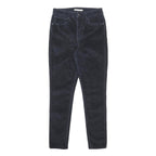 LEVI'S Womens Slim Navy Blue Corduroy Trousers W30 L30 Zip Classic Fit