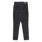 LEVI'S Womens Slim Navy Blue Corduroy Trousers W30 L30 Zip Classic Fit