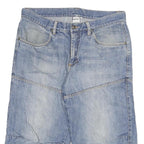 WATSONS Mens Denim Blue Casual Shorts 2XL W34 Cotton Blend Relaxed Fit