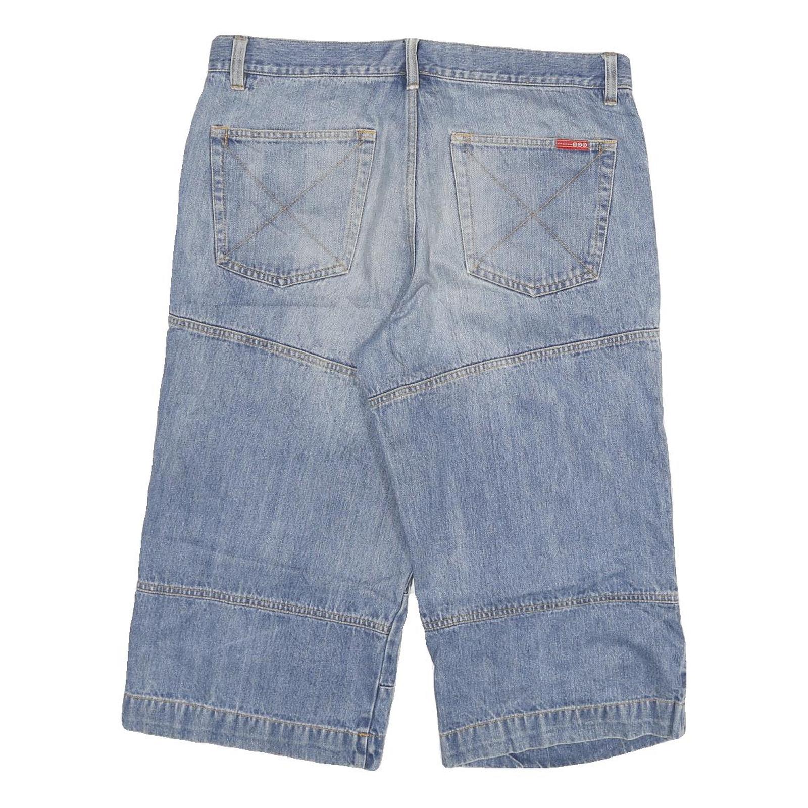 WATSONS Mens Denim Blue Casual Shorts 2XL W34 Cotton Blend Relaxed Fit