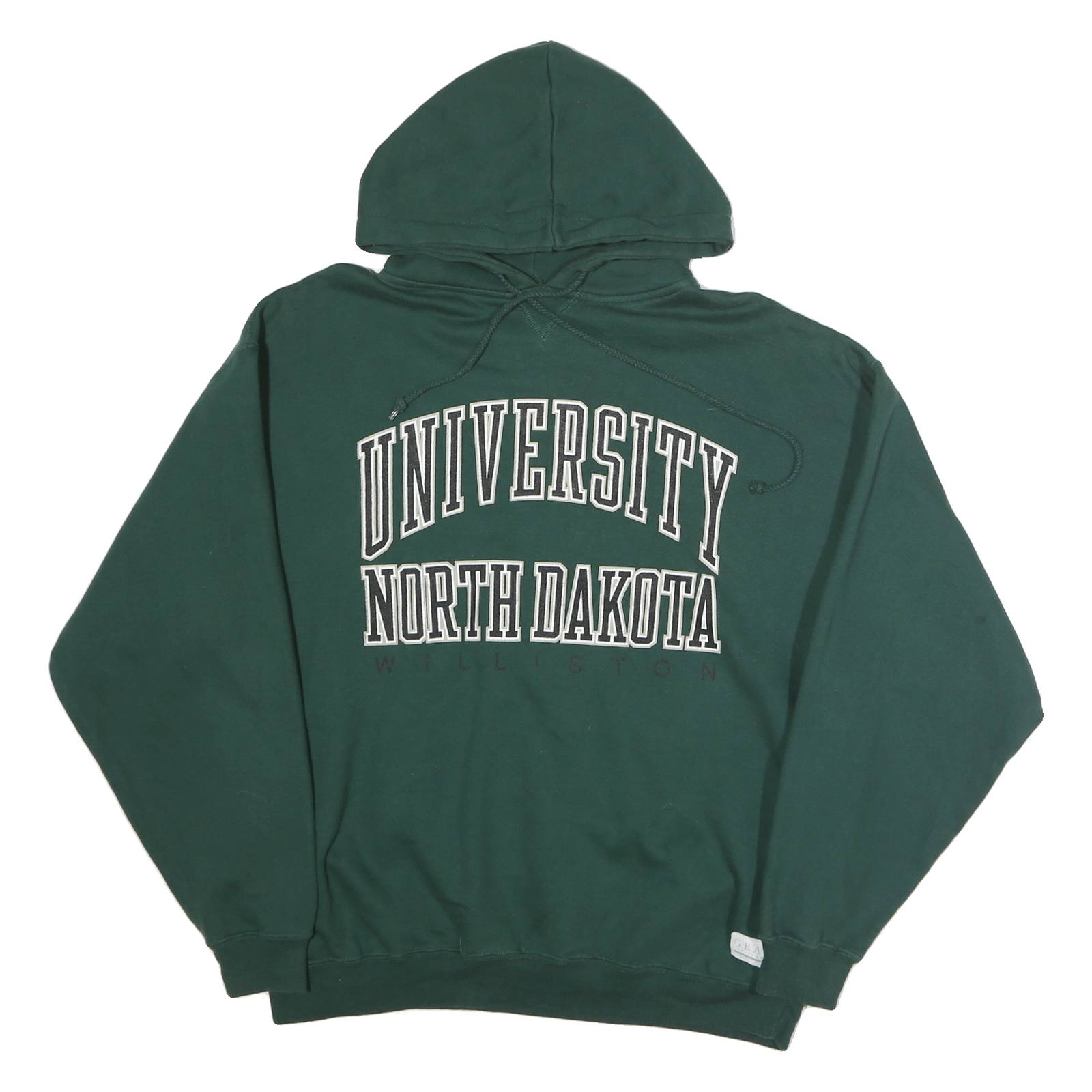 GEAR Mens Green University North Dakota Hooded Sweatshirt M Cotton Casual