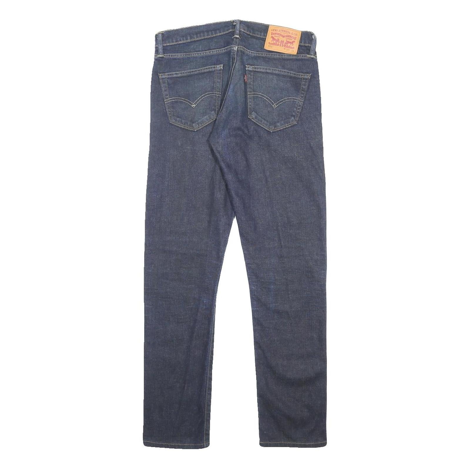 LEVI'S 511 Mens Slim Jeans Blue Denim W33 L31 Zip Classic Fit