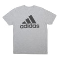 ADIDAS Mens Grey Graphic T-Shirt M Cotton Blend Crew Neck Short Sleeve Logo