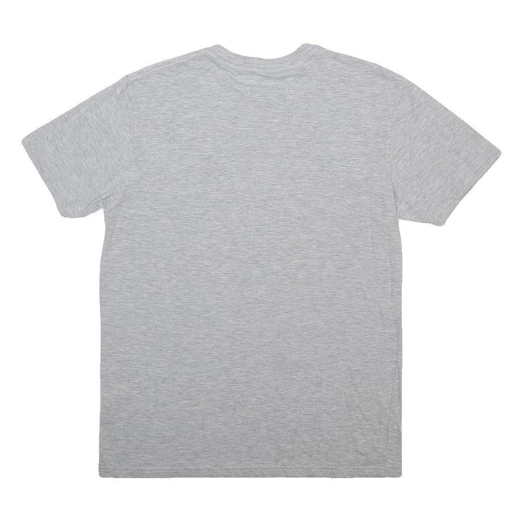 ADIDAS Mens Grey Graphic T-Shirt M Cotton Blend Crew Neck Short Sleeve Logo