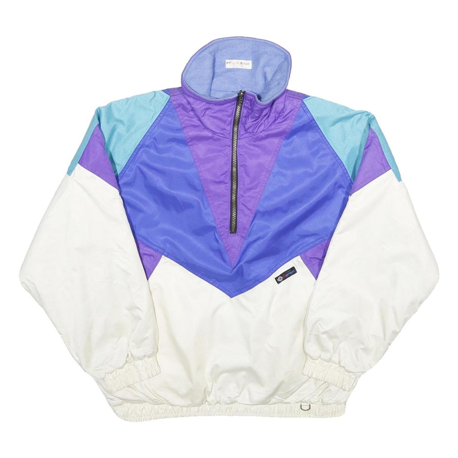 PEREGRINE Womens Blue & Purple Nylon Colourblock Reversible Jacket M Outdoor