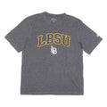 CHAMPION Mens Grey LBSU Graphic T-Shirt L Short Sleeve Crew Neck Cotton
