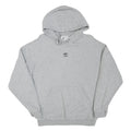 ADIDAS Womens Grey Hoodie UK 10 Cotton Blend Pullover Casual Sweatshirt