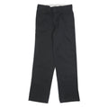 DICKIES Mens Cotton Blend Black Regular Fit Straight Leg Trousers W30 L32