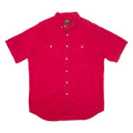 FADED GLORY Mens Plain Shirt Red L