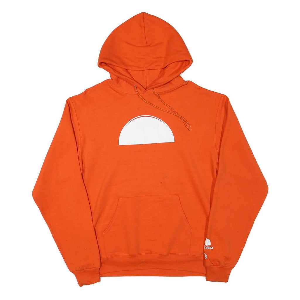 CHAMPION Mens Orange Pullover Hoodie M Cotton Blend Casual Drawstring Hood