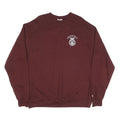 CHAMPION Mens Maroon Chippewa Hills Print Crew Neck XL Cotton Blend Sweatshirt